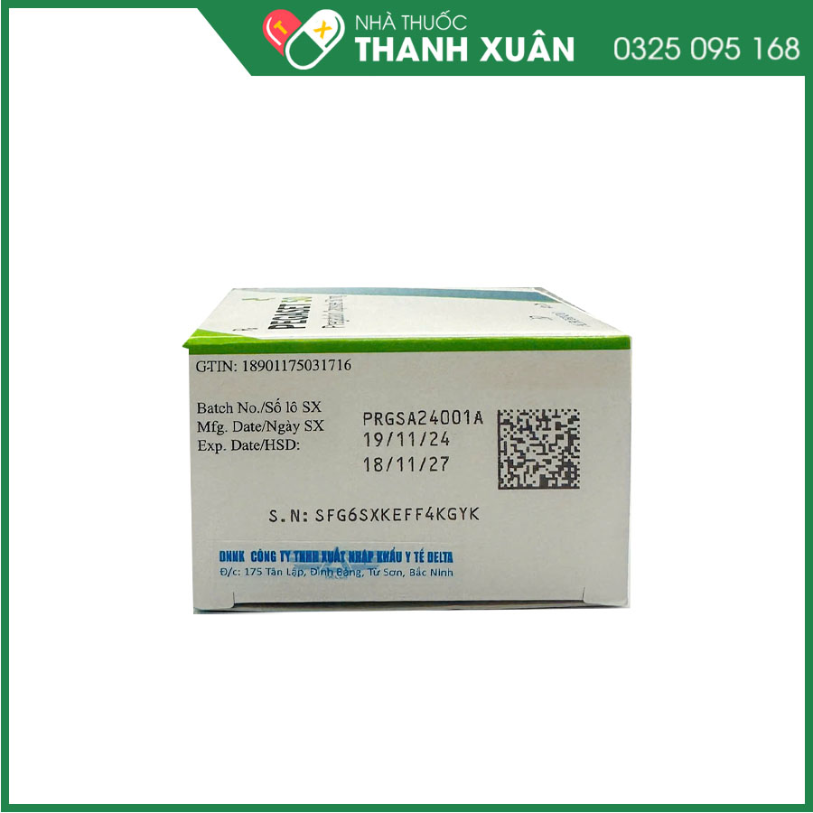 Pegaset 50 điều trị đau thần kinh ở người lớn, động kinh cục bộ hoặc rối loạn lo âu ở người lớn